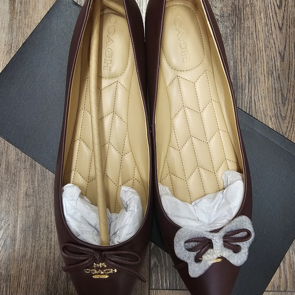 Flats, ballet, casual, office, luxury, designer, coach, shoes, women's, travel, - Picture 2 of 11